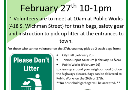 Tenino Litter Cleanup Day