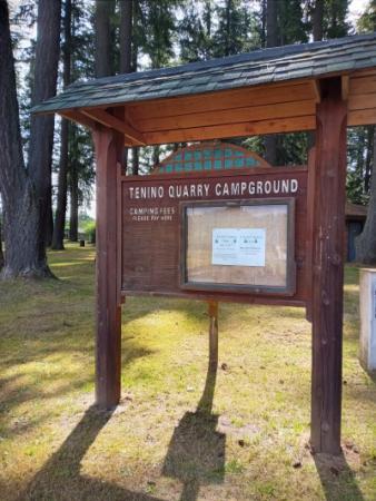 Sign Board at Campground